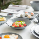 Axya™ Retro Ceramic Tableware Large Steak Household Soup Noodles Bowl for Western-style Food