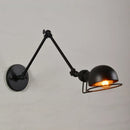 Axyaa Vintage Industrial Wall Sconce with Adjustable Long Arm - LED Light Option