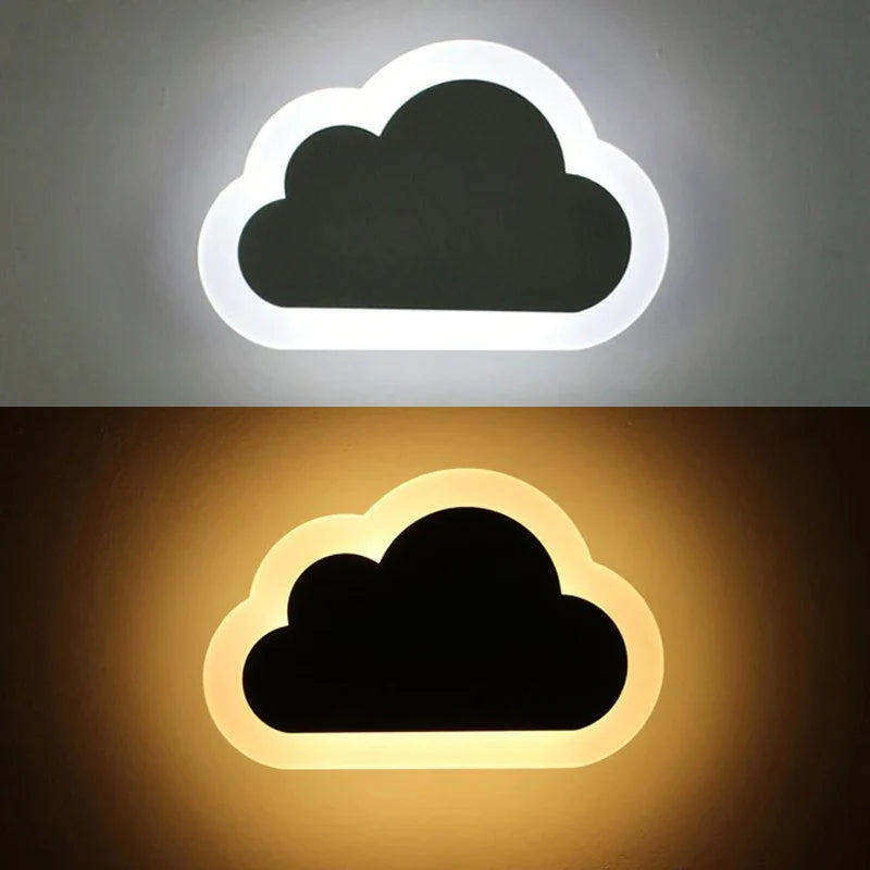 Axya Cloud Acrylic LED Wall Light for Modern Home Decor