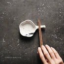 Axya Retro Small Dish Set for Sauces & Chopsticks - Japanese Ceramic Mini Holder