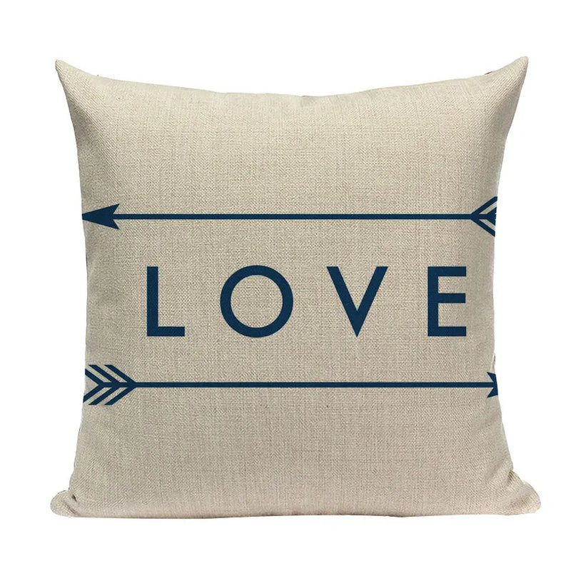 Axyaa Geometric Deer Pillow Cover - Nordic Home Decoration 45X45Cm