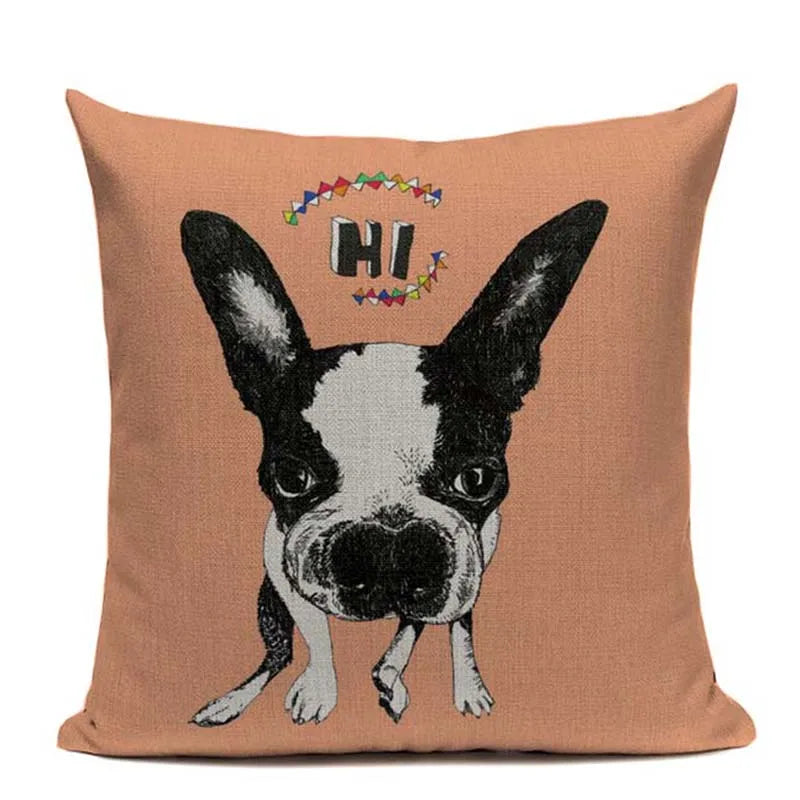 Axyaa Luxury Animal Pillow Case - 45x45cm Square Custom Cushion