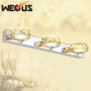 Axyaa 9W Crystal Bedroom Mirror Light LED Wall Lamps Waterproof AC110V/220V