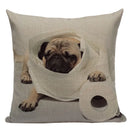Axyaa Pug Animal Decor Cushion Cover Home Decorative Pillow 45x45cm