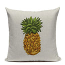 Colorful Pineapple Ananas Decor Cushion Cover by Axyaa - Modern Tropical Print