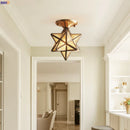Axyaa Vintage Star Glass Ceiling Lamp LED Lighting