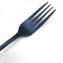 Rainbow Blue Gold Cutlery Set Stainless Steel Tableware by Axyaa