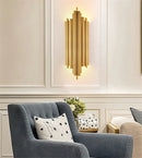 Axyaa Gold Metal Sconces LED Wall Lamp Indoor Lighting Fixtures