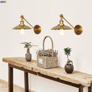 Axyaa Industrial Vintage LED Wall Light - Gold Bedroom Loft Stair Lamp