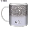 Custom Glitter Effect Tea Coffee Mug Cup Gift with Personalized Name Text - Axyaa Brand