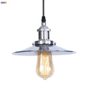 Axyaa Retro LED Pendant Light | Silver Vintage Industrial Hanging Lamp