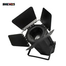 Axyaa 200W COB Zoom LED Par Lights with Barn Doors - Warm+Cool White for Stage DJ