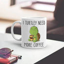 Axyaa Cartoon Turtle Coffee Mug 350ml - Christmas Gift Cup - Creative Design Mug