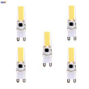 Axyaa Dimmable COB LED G9 Bulb 5-Pack, 2.5W 200LM, Warm White/White, 110v-220v