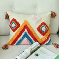 Axyaa Wool Tassel Moroccan Style Pillow Cover 45x45cm/30x50cm