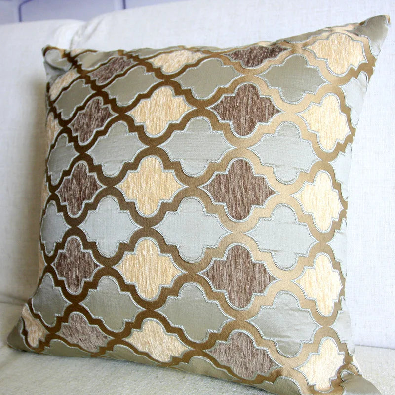 Axyaa Chenille Moroccan Style Cushion Cover - 45x45cm