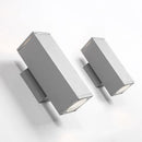 Axyaa Outdoor Waterproof LED Wall Lamps Aluminum E27 Bulbs for Courtyard Garden.