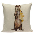 Axyaa Cute Animal Cartoon Home Decor Cushions - Golden Retriever & Koala Pillows