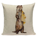 Axyaa Cute Animal Cartoon Home Decor Cushions - Golden Retriever & Koala Pillows