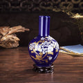 Axyaa Elegant Chinese Cloisonne Vase: Luxury Porcelain Ornament for Home Decor