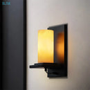 Axyaa Vintage Marble Wall Lamps: Industrial Iron Stone LED Lighting for Home Cafe Restaurant