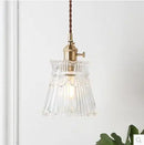 Axyaa Nordic Glass Ball Pendant Light - Copper Vintage Hanging Lamp