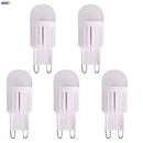 Axyaa 5pcs Dimmable LED G9 Bulb 220V 100LM COB Warm White White 110V‑220V