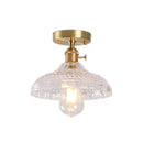 Axyaa Nordic Glass Copper LED Ceiling Light Vintage Ceiling LampIKEA