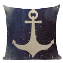 Nautical Anchor Velvet Throw Pillows for Home & Car Decor by Axyaa