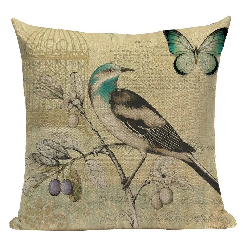 Axyaa Nordic Animal Plant Decorative Pillow Case Covers for Sofa