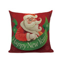 Axyaa Christmas Cushion Cover: Festive Square Pillow Case for Home Xmas Ambience
