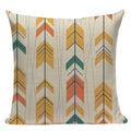 Axyaa Geometric Linen Cushion Cover Multicolour Decorative Pillow for Home Sofa