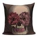Axyaa Mexican Skull Cushion Covers: High-Quality Black Throw Pillow Cases