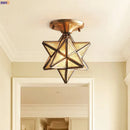 Axyaa Vintage Star Glass Ceiling Lamp LED Lighting
