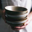 Axya Japanese Handmade Vintage Ceramic Restaurant Tableware Rice Soup Noodle Bowl