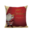 Axyaa Christmas Cushion Cover: Festive Square Pillow Case for Home Xmas Ambience