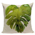 Axyaa Tropical Leaves Pillowcases - Rainforest Style Plant Cushion Covers