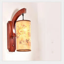 Axyaa Retro Antique Wood Wall Lamp Sconce for Stair Aisle Bedroom Cafe
