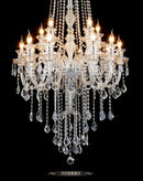 Axyaa Luxury Crystal Chandelier Modern K9 Candle Lamps Fixture