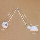 Axyaa Vintage LED Wall Light Swing Arm Wall Lamp Industrial Style