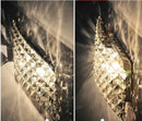 Axyaa Crystal LED Wall Sconce With 2 Lights - Modern Home Lighting
