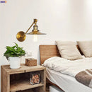 Axyaa Industrial Vintage LED Wall Light - Gold Bedroom Loft Stair Lamp