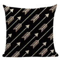 Axyaa Geometric Linen Cushion Cover 45x45cm - High Quality Decor Pillow