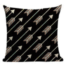 Axyaa Geometric Linen Cushion Cover 45x45cm - High Quality Decor Pillow