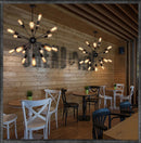 Axyaa Sputnik Pendant Light with 12/16/18/20 Head Edison Bulbs for Industrial Chic Spaces