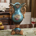 Axyaa Luxury Palace Resin Vase Figurine for Home Decor & Wedding Gift