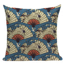 Axyaa Ukiyo Style Fuji Mountain Throw Pillow Cover