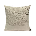 Axyaa Woven Flower Tree Cushion Cover - Black & White Decorative Pillowcase
