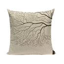 Axyaa Woven Flower Tree Cushion Cover - Black & White Decorative Pillowcase