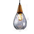 Axyaa Nordic Glass Vintage LED Pendant Lamp - Indoor Lighting Fixture
